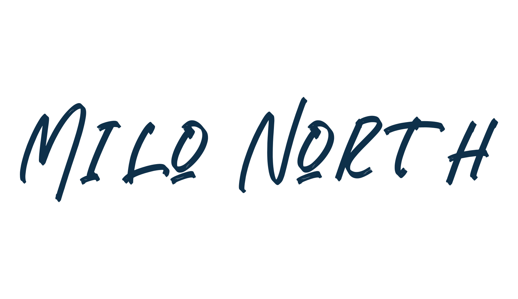 Milo North, script handwritten fancy decorative calligraphy font preview
