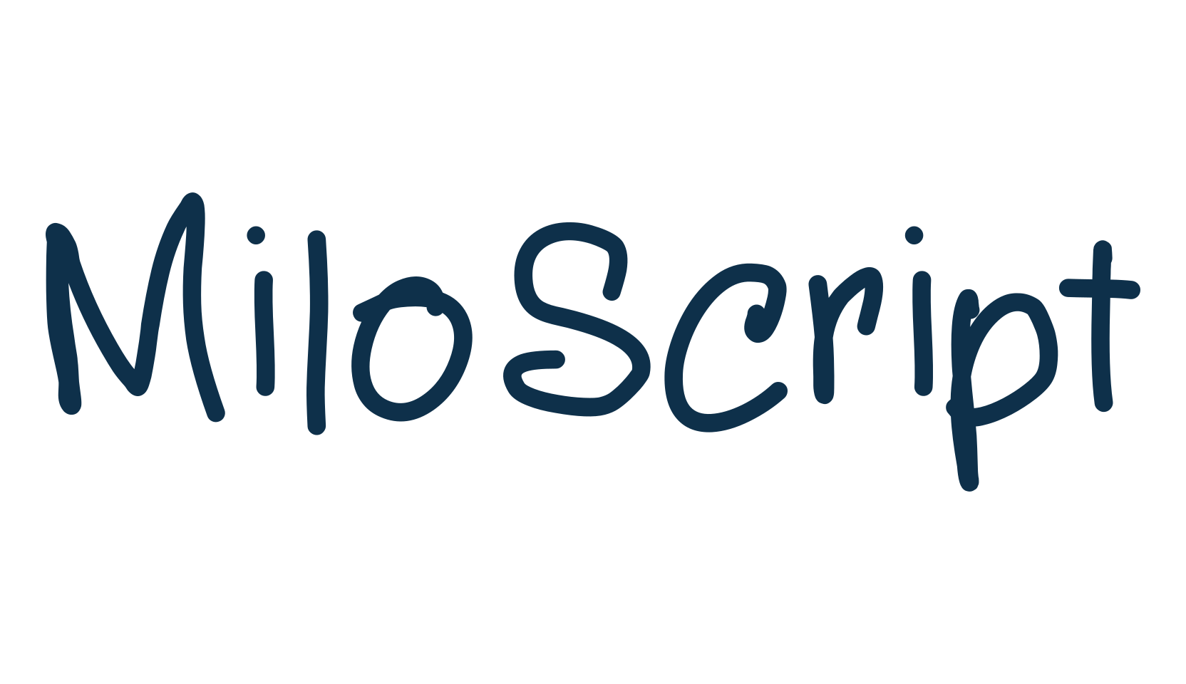 MiloScript, handwriting font preview