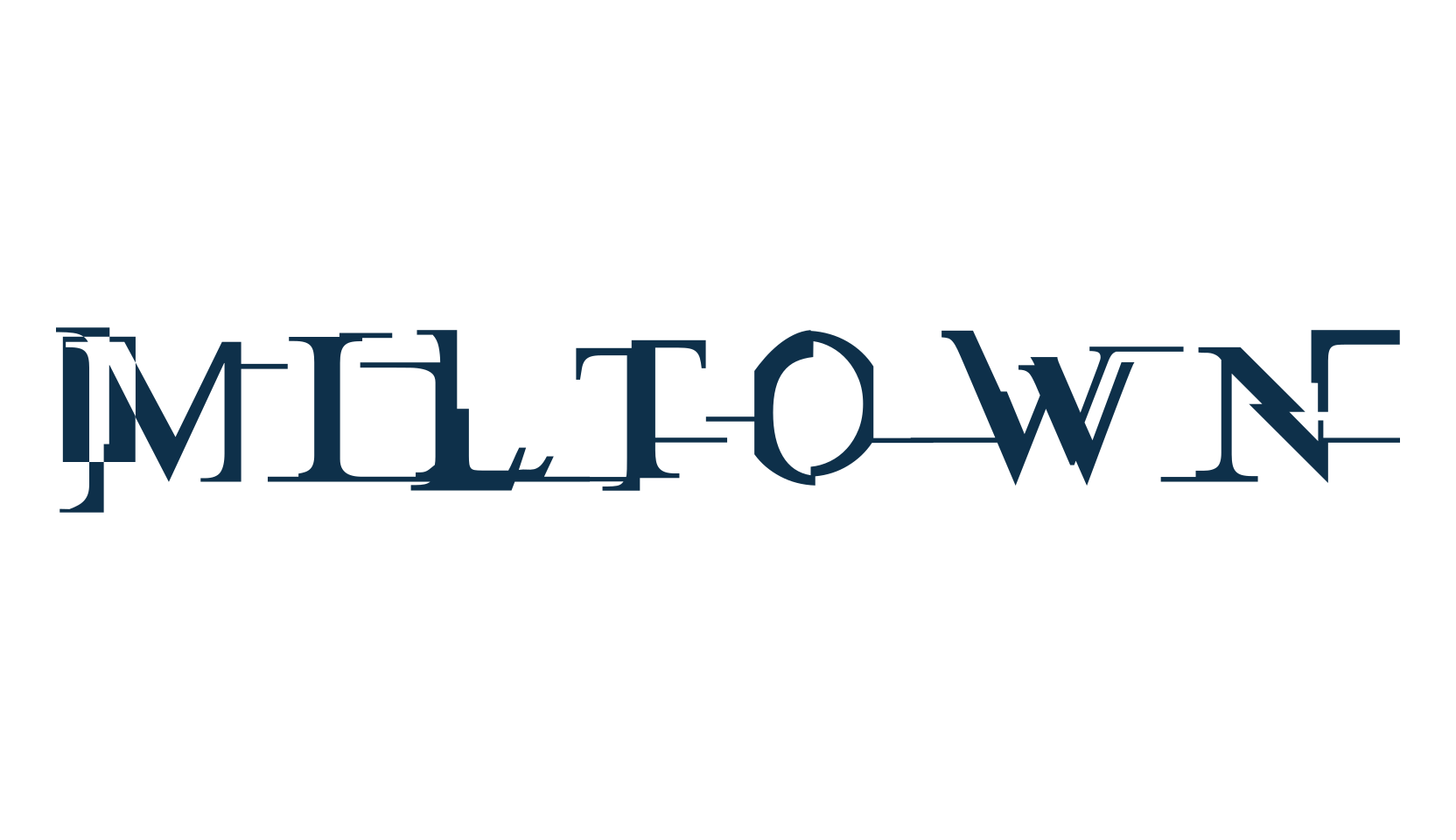 Miltown, distorted font preview