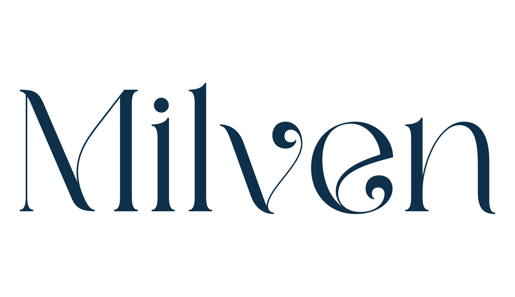 Milven, curly font preview