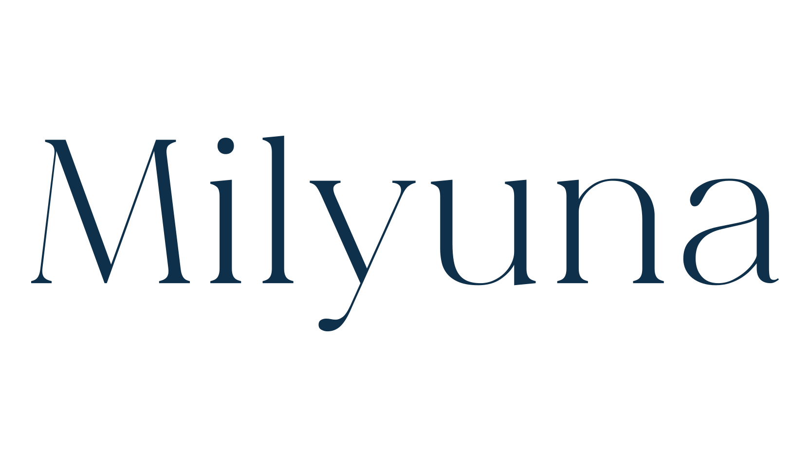 Milyuna, serif font preview