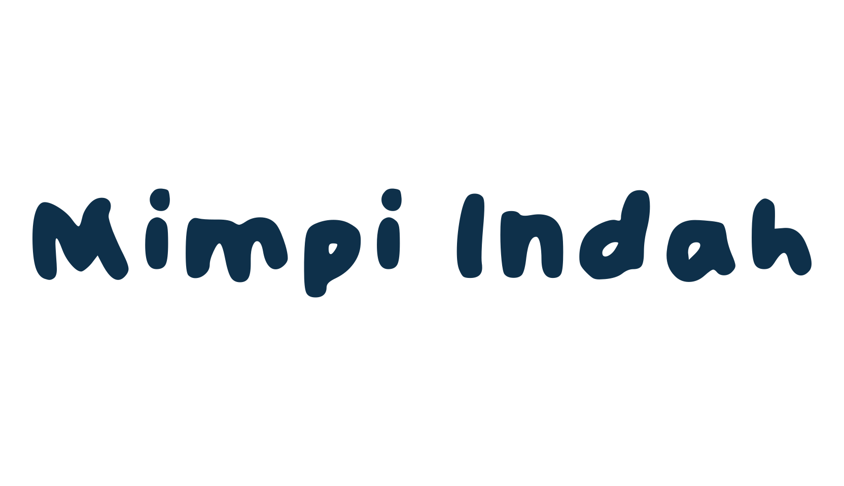 Mimpi Indah, handwriting font preview
