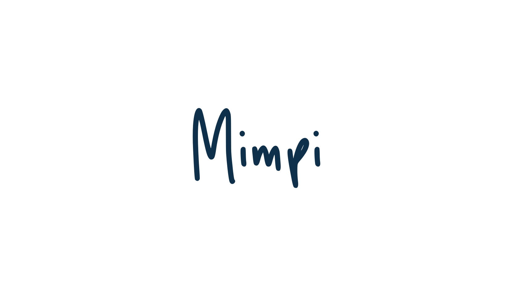 Mimpi, handwriting font preview