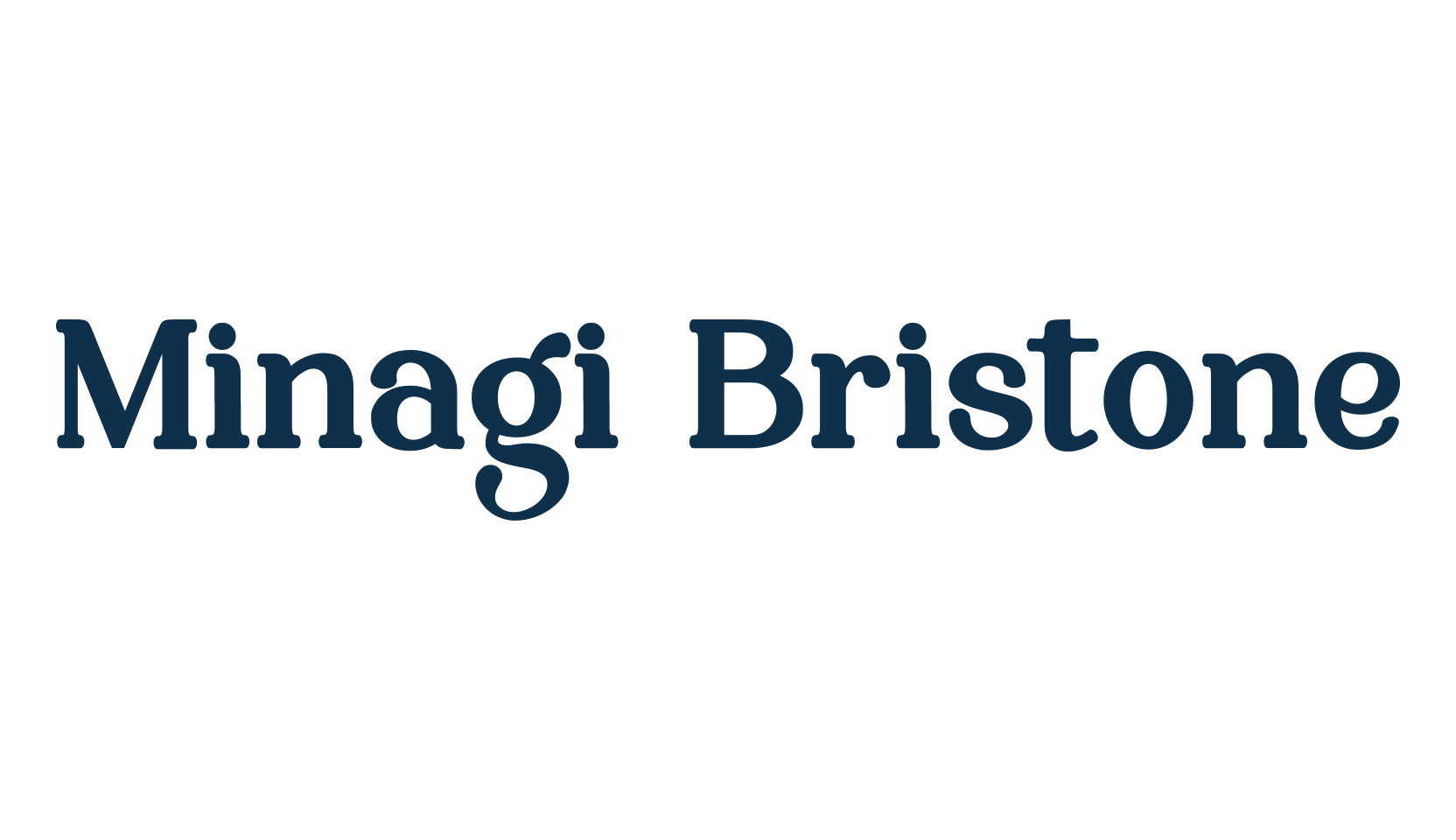 Minagi Bristone, serif font preview