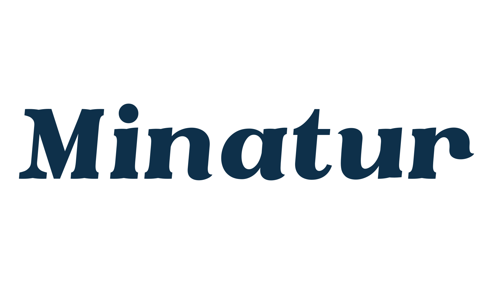 Minatur, basic serif font preview