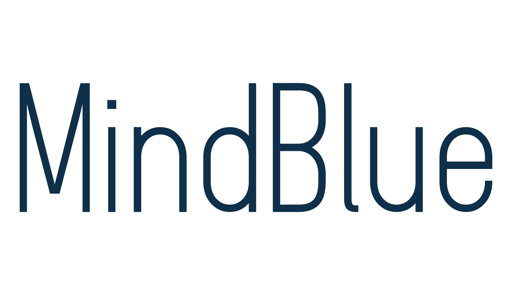MindBlue, sans serif font preview