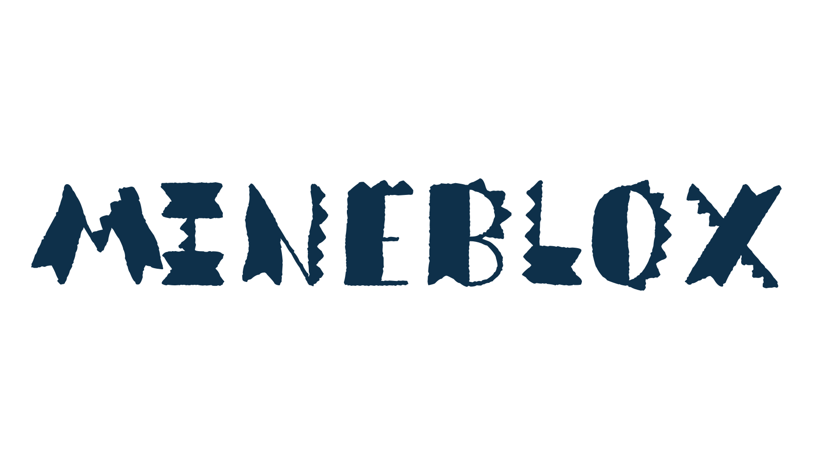 Mineblox, fancy decorative font preview