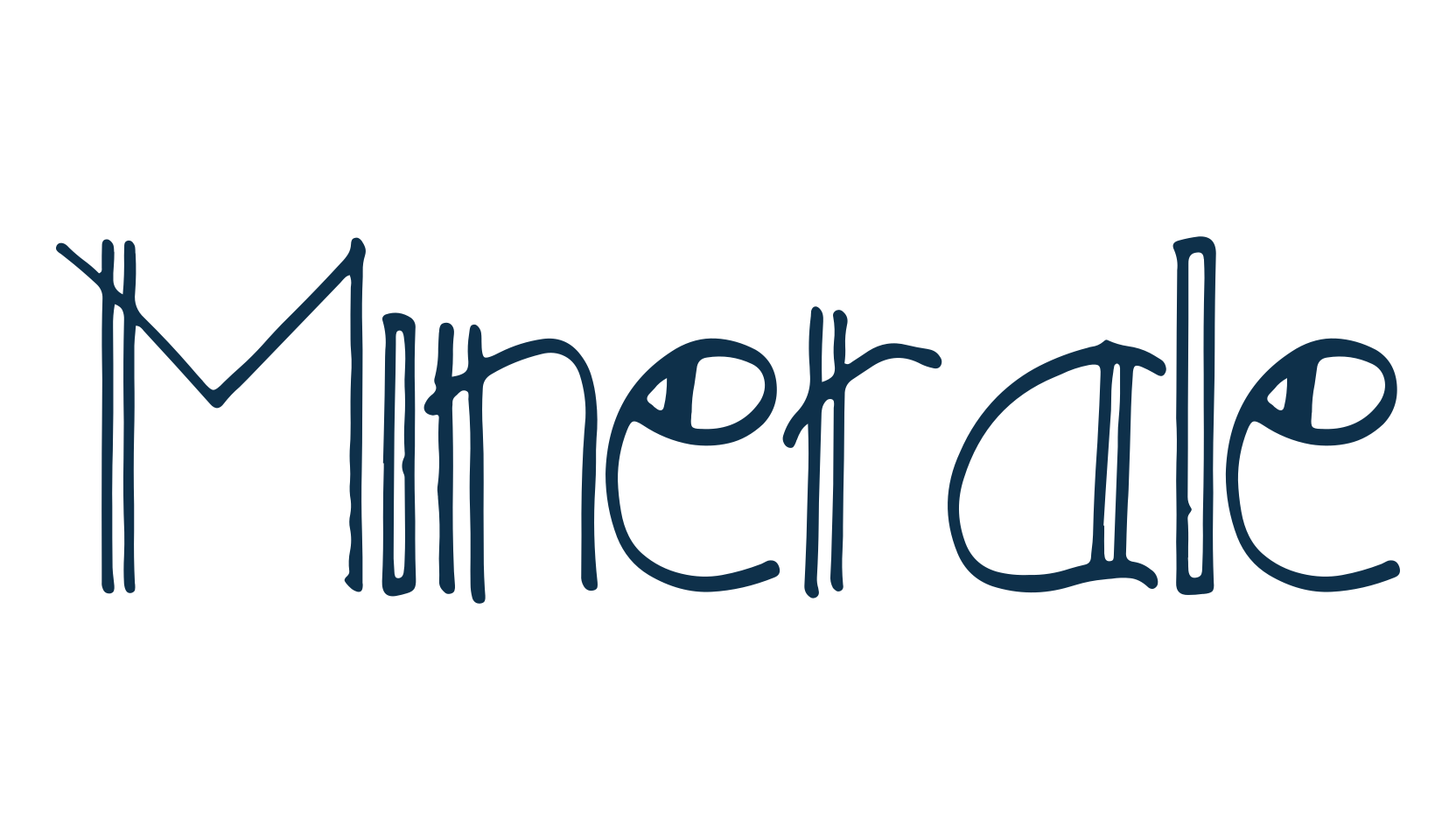 Minerale, fancy various decorative font preview