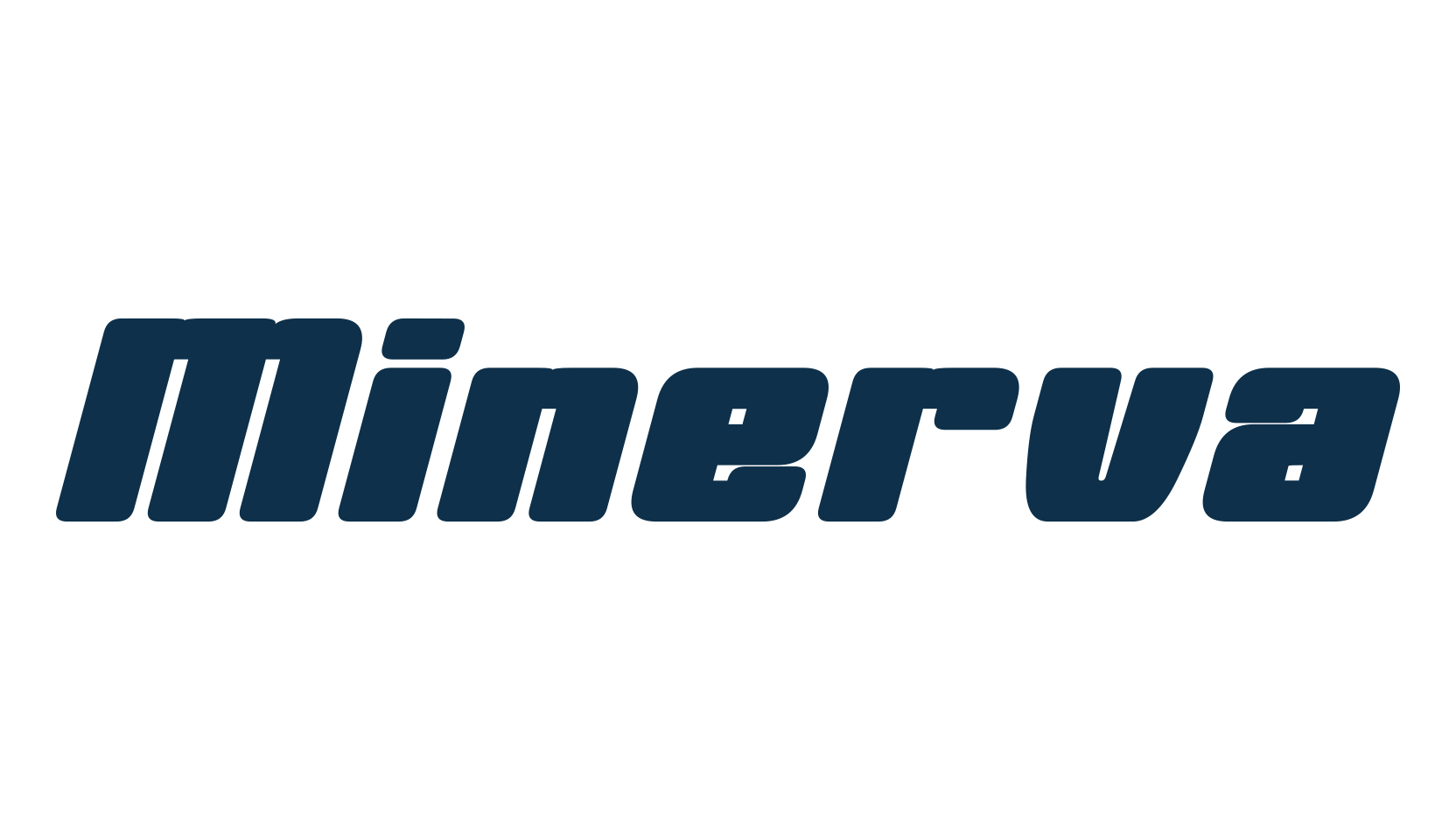 Minerva (minerva), techno sci-fi font preview