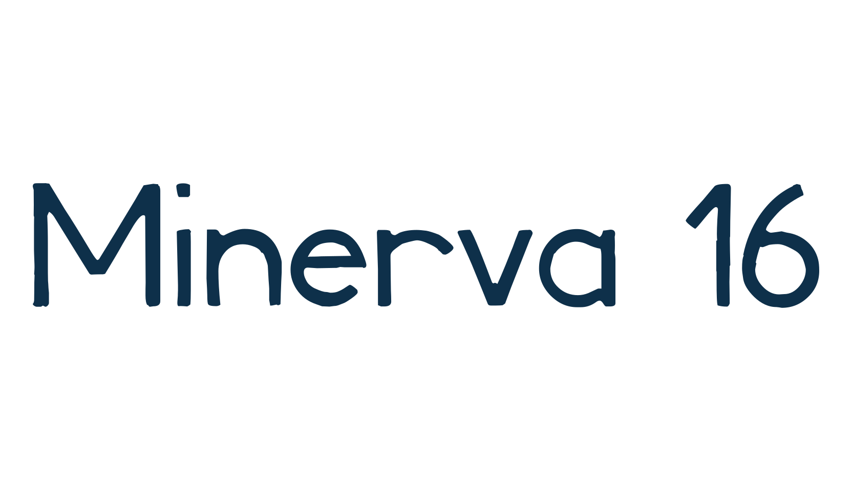 Minerva 16, eroded font preview
