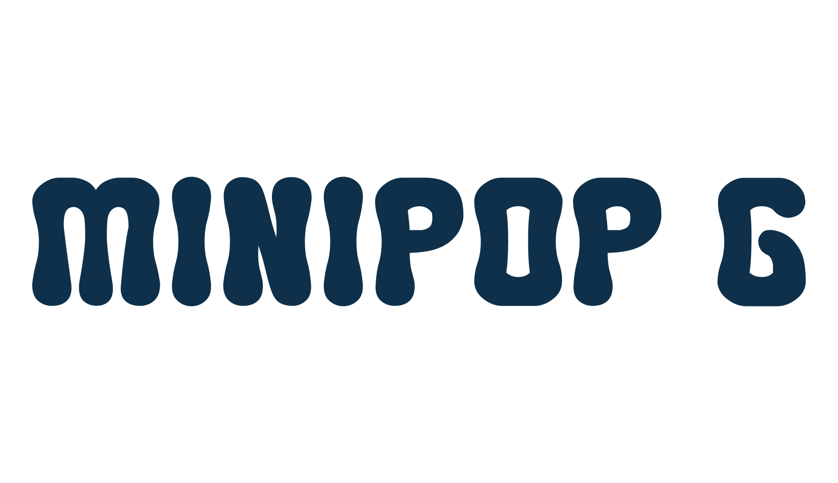 Minipop G, fancy groovy decorative font preview