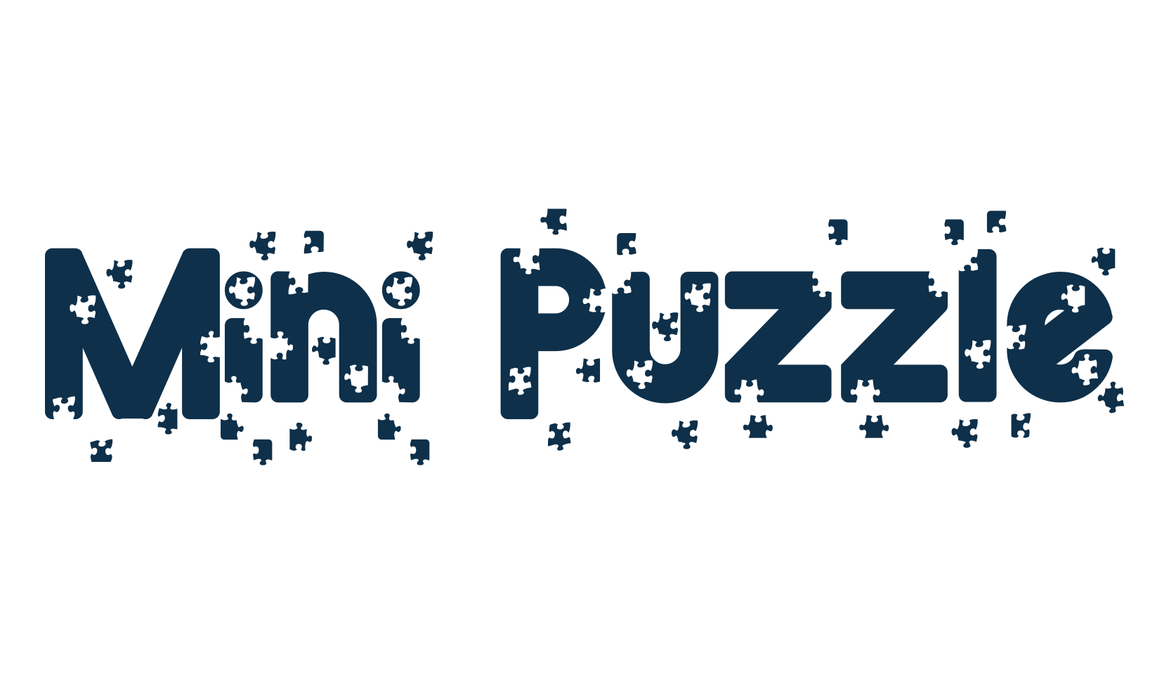 Mini Puzzle, fancy decorative font preview