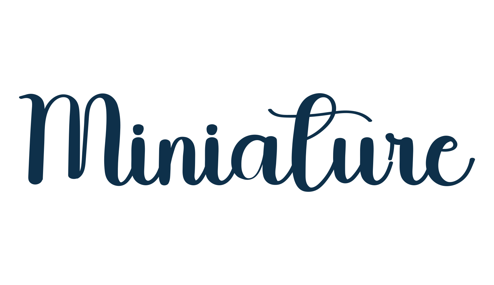 Miniature, fancy decorative font preview
