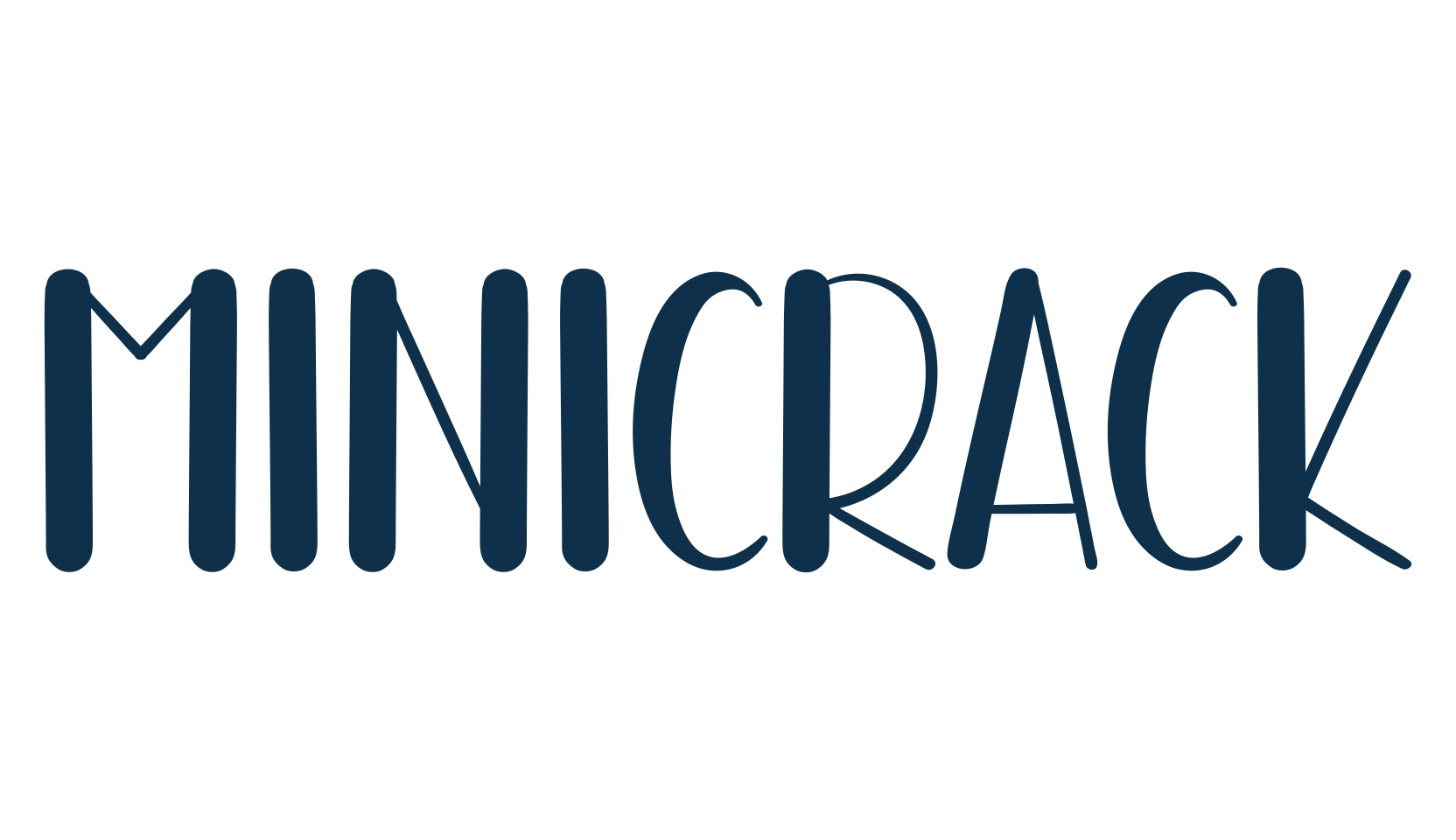 Minicrack, fancy decorative font preview