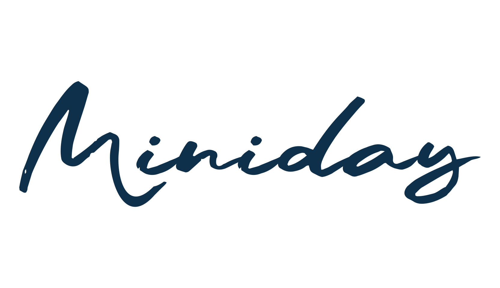 Miniday, script handwritten fancy decorative calligraphy font preview
