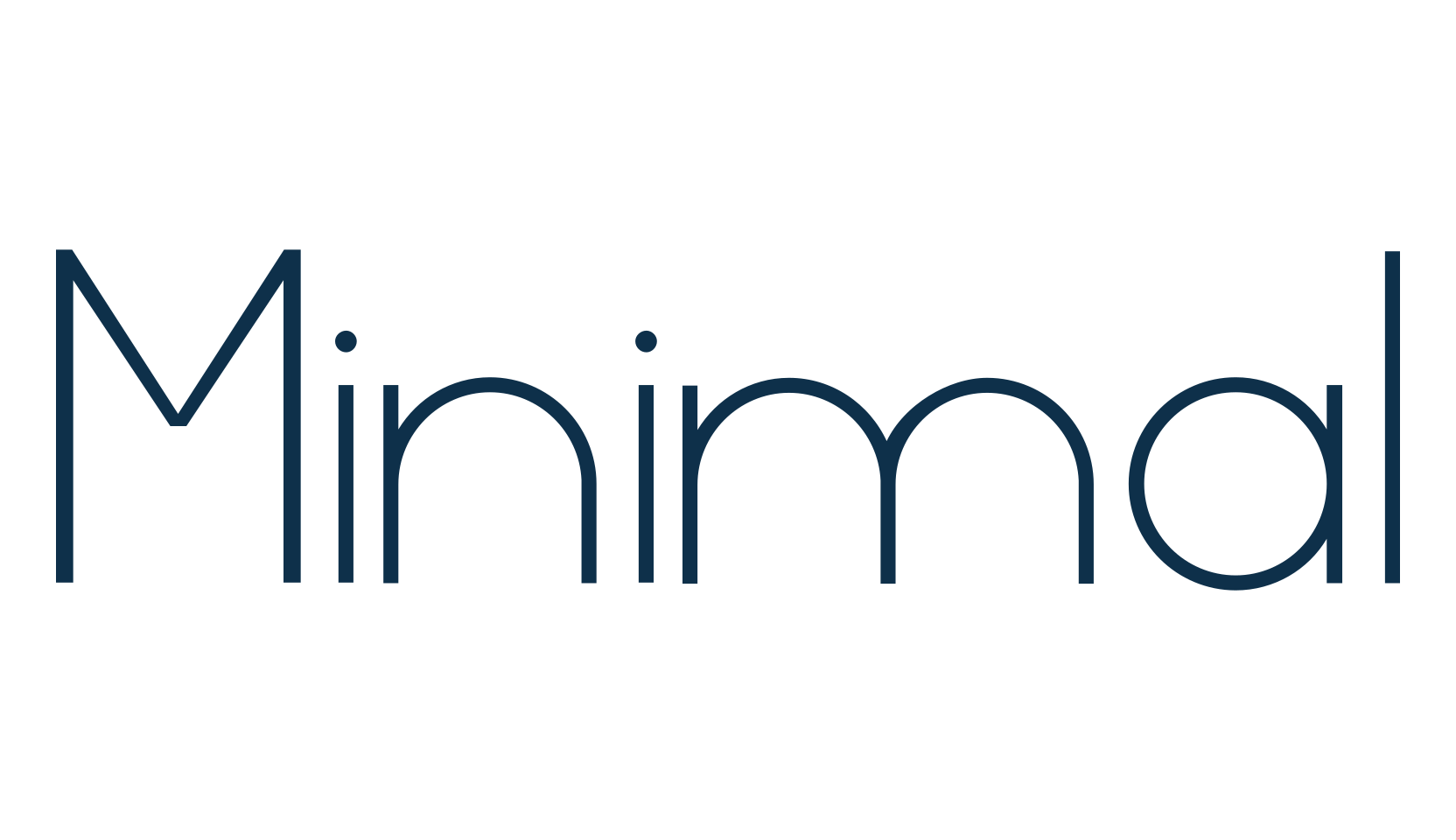 Minimal (minimal), basic sans serif font preview