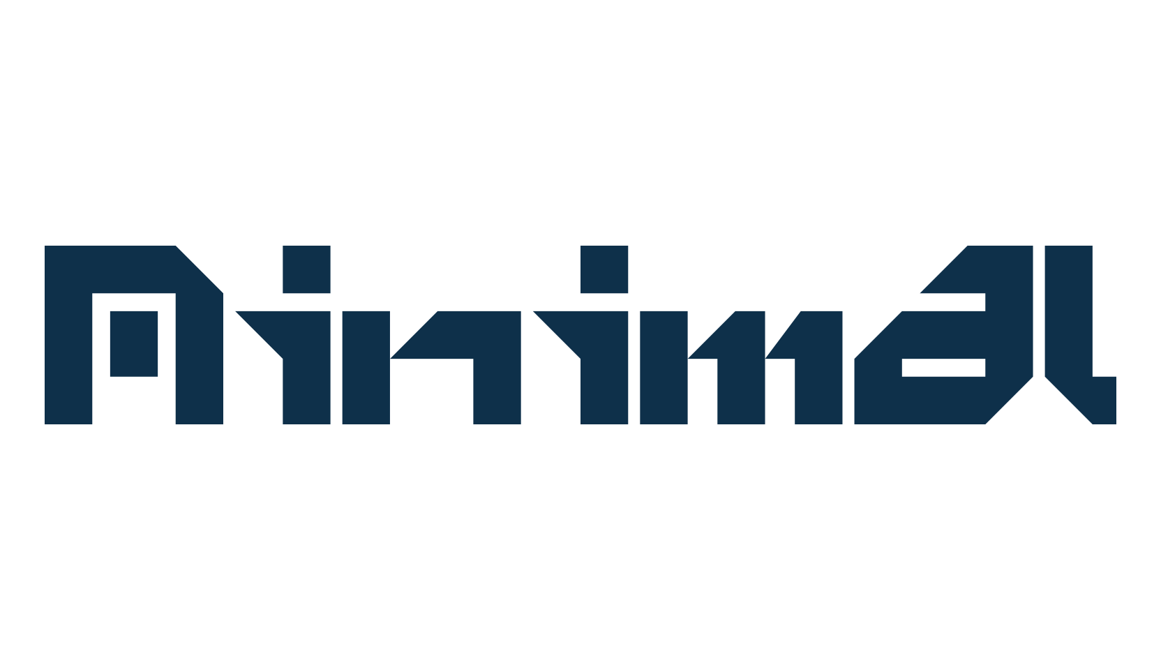 Minimal, techno square sci-fi font preview