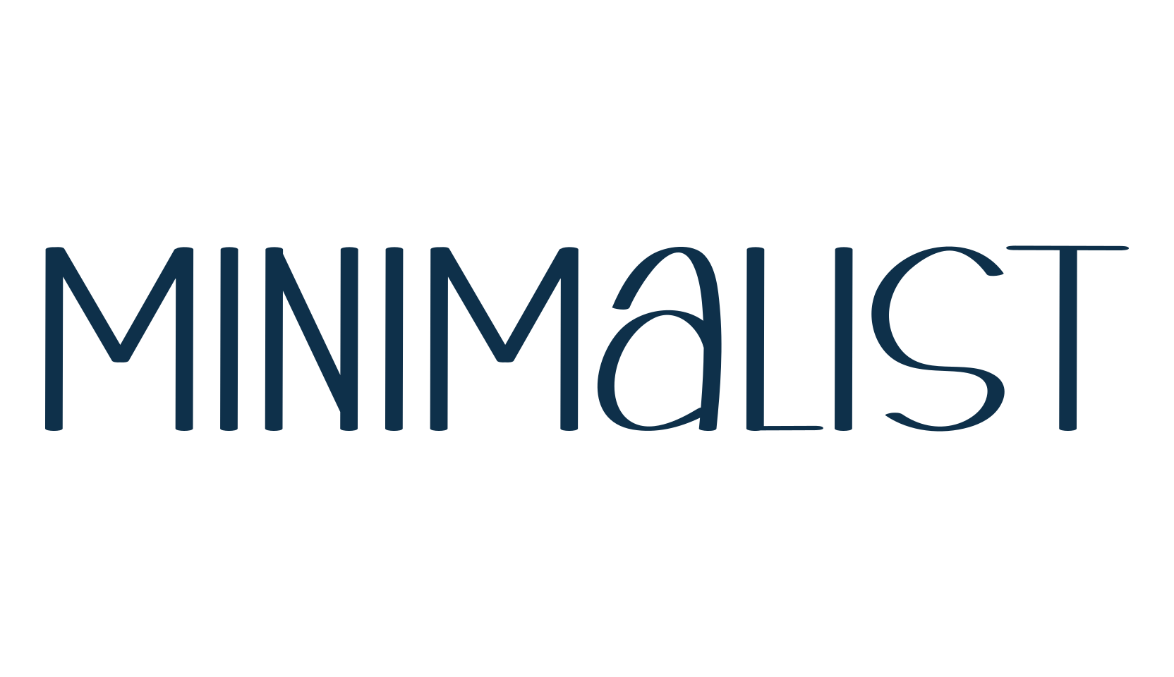 Minimalist, handwriting font preview