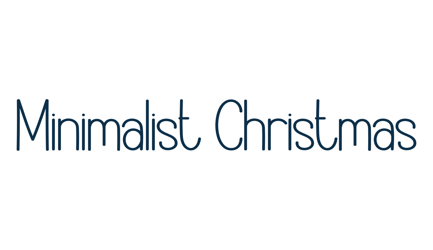 Minimalist Christmas, various font preview