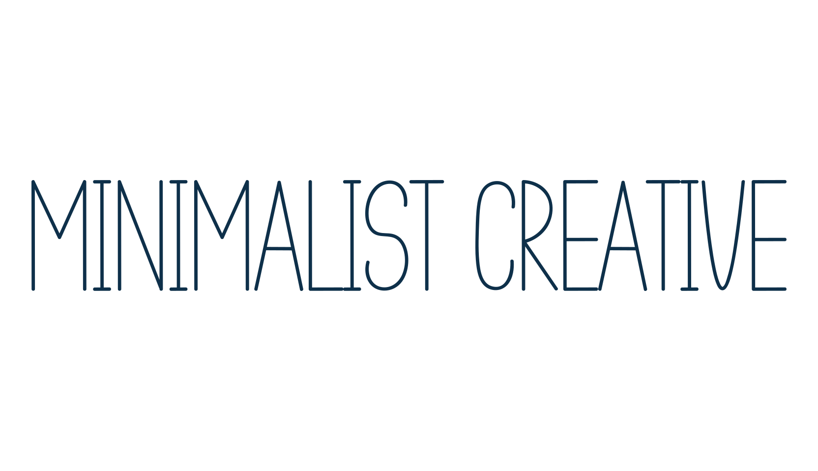 Minimalist Creative, handwriting font preview