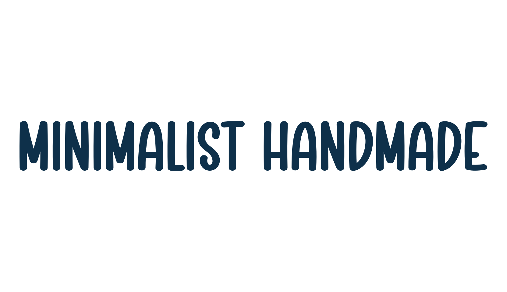 Minimalist Handmade, various font preview