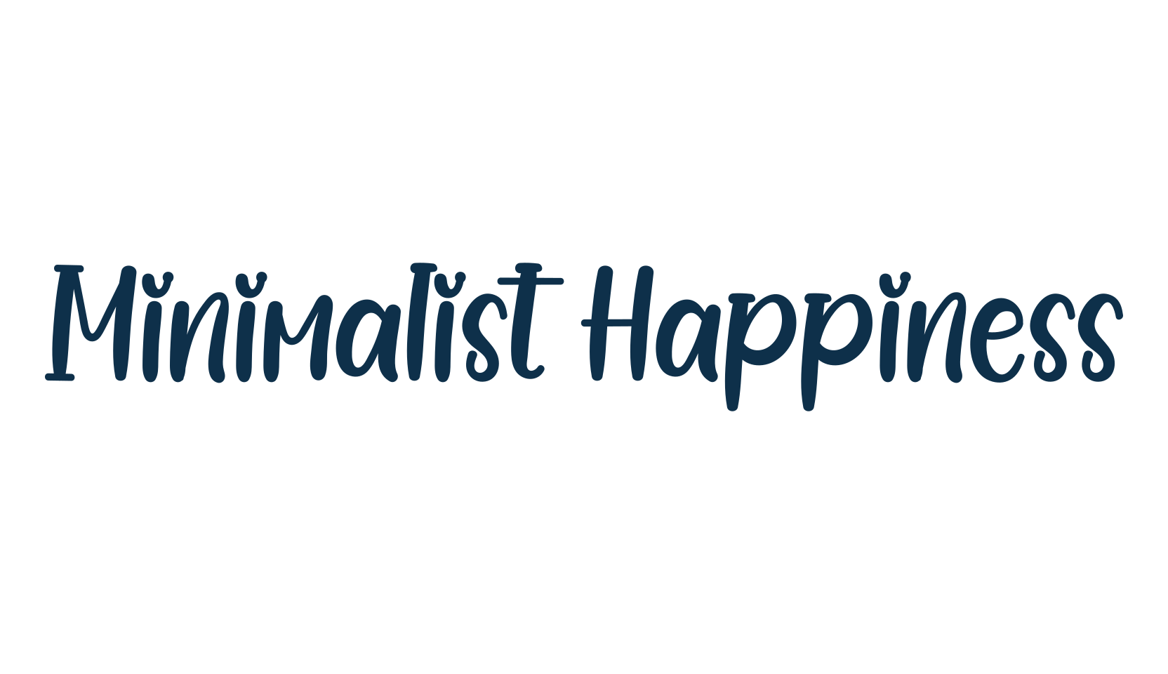Minimalist Happiness, various font preview