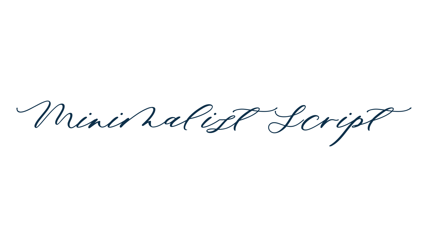 Minimalist Script, script calligraphy fancy decorative font preview