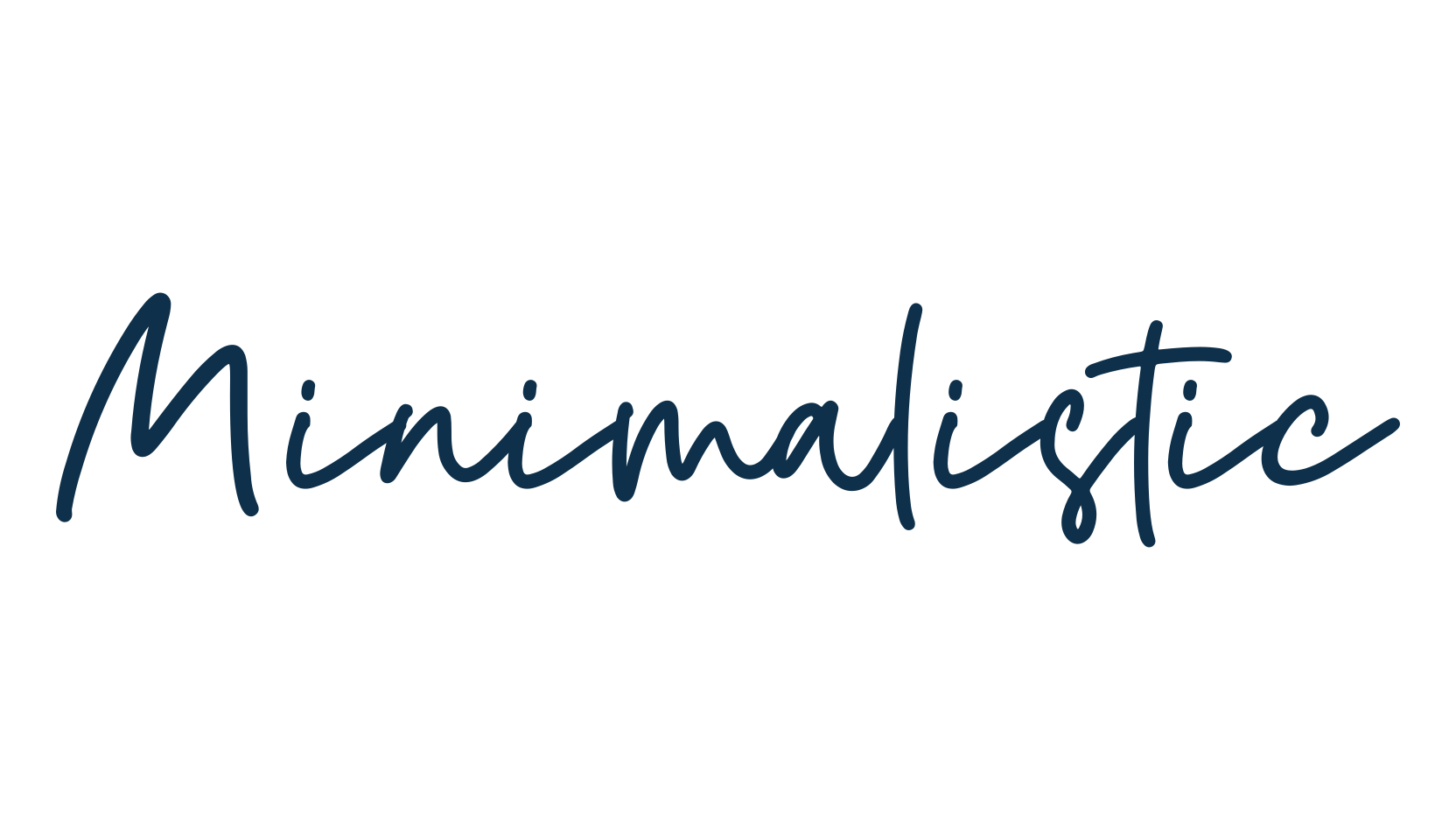 Minimalistic, handwriting font preview