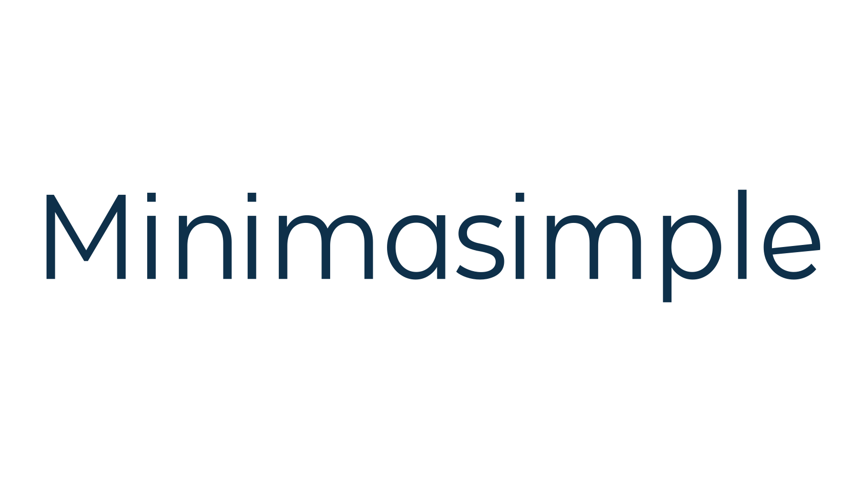 Minimasimple, basic sans serif font preview