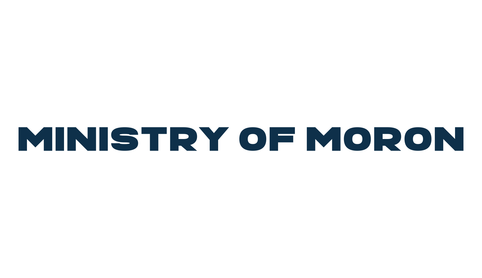 Ministry of Moron, sans serif font preview