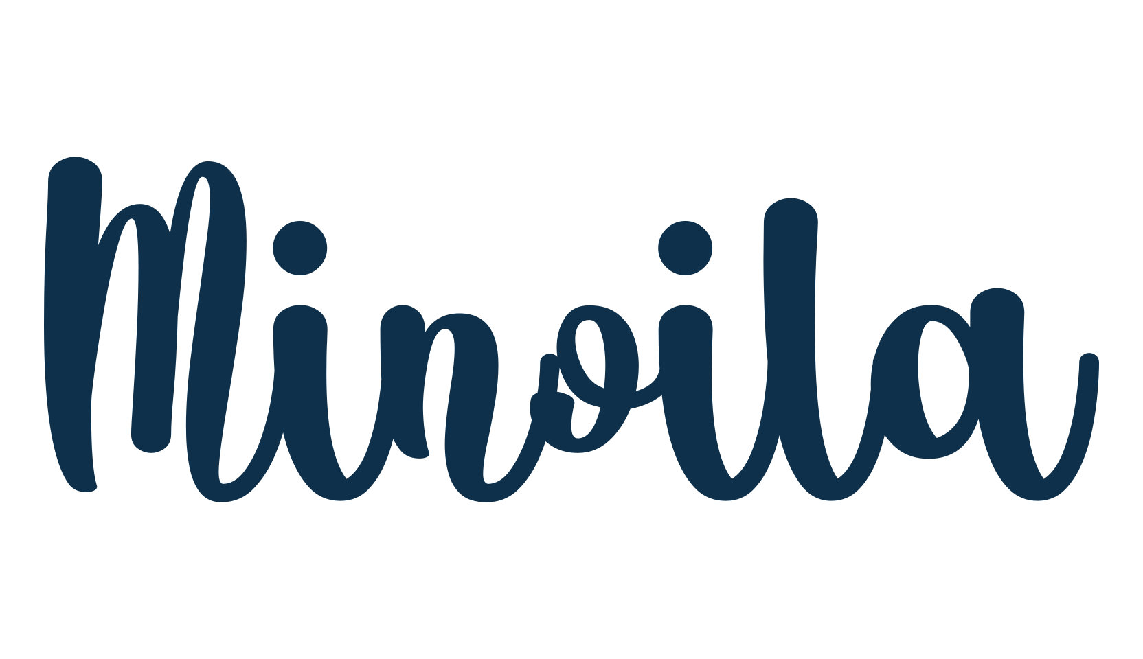 Minoila, fancy decorative font preview
