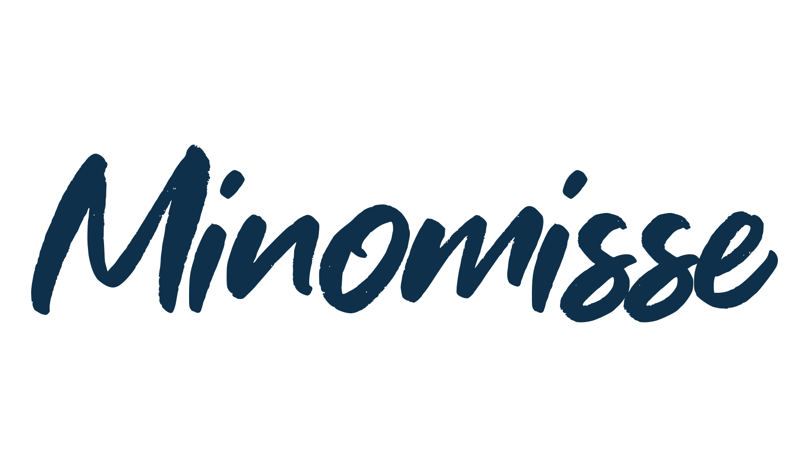 Minomisse, brush font preview