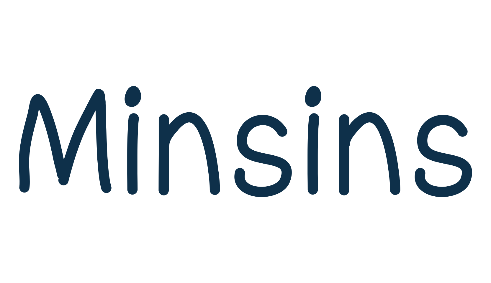 Minsins, script handwritten fancy decorative calligraphy font preview