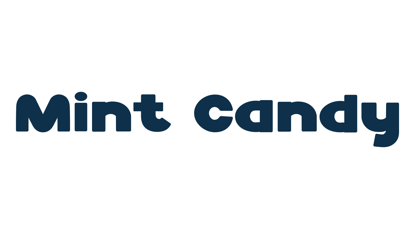 Mint Candy, cartoon font preview