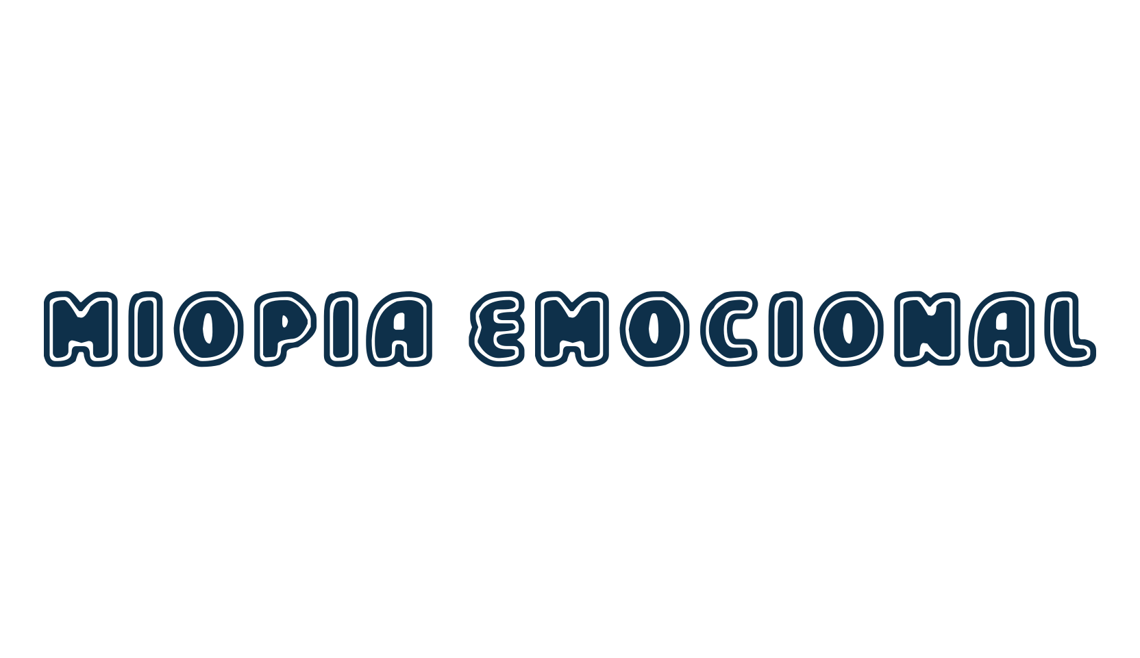 Miopia Emocional, cartoon font preview