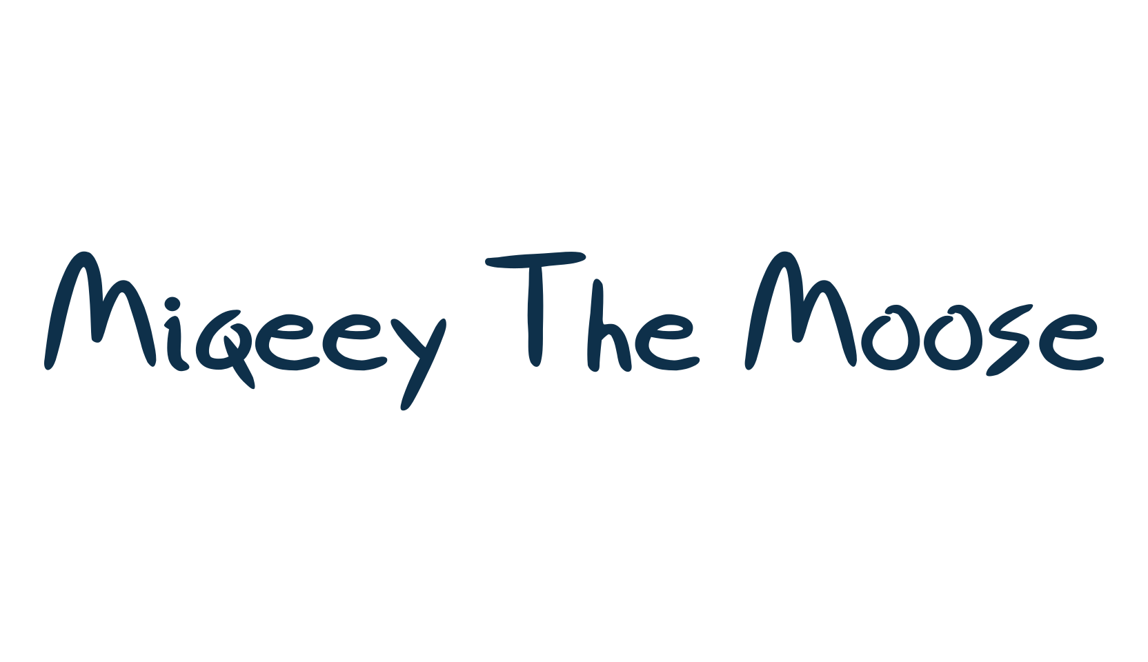 Miqeey The Moose, cartoon font preview