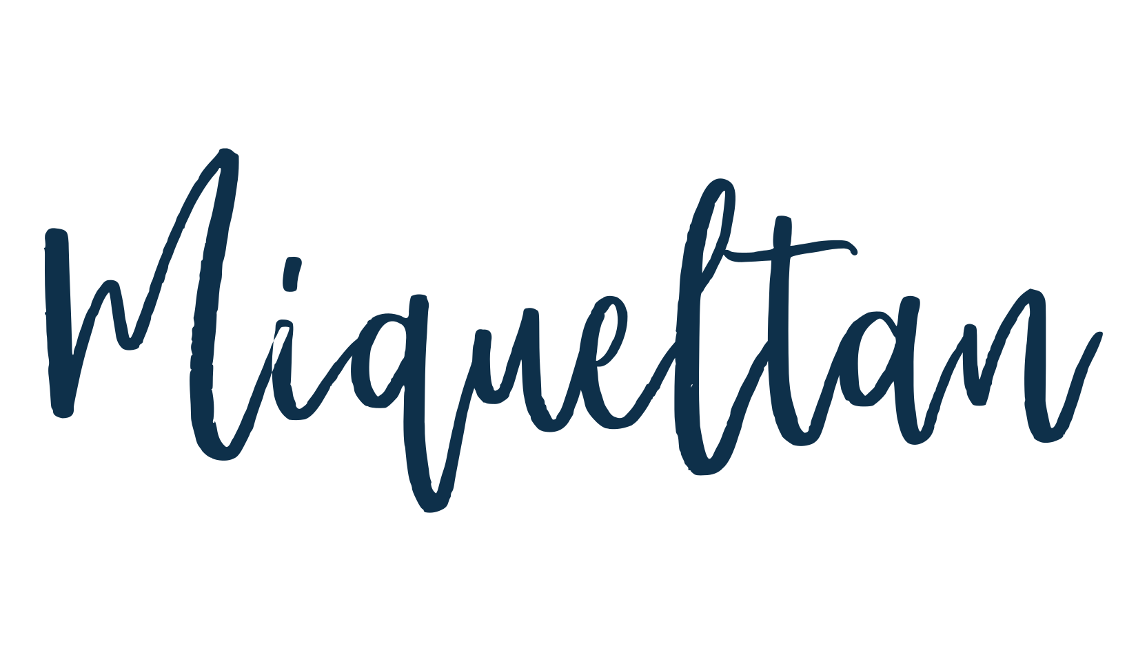 Miqueltan, handwriting font preview