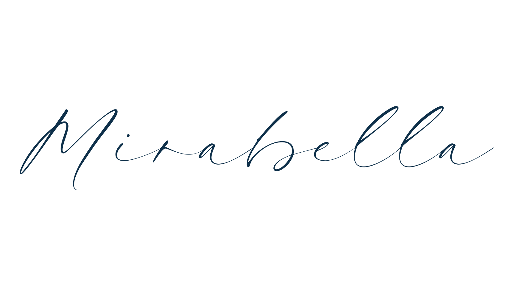 Mirabella, handwriting font preview
