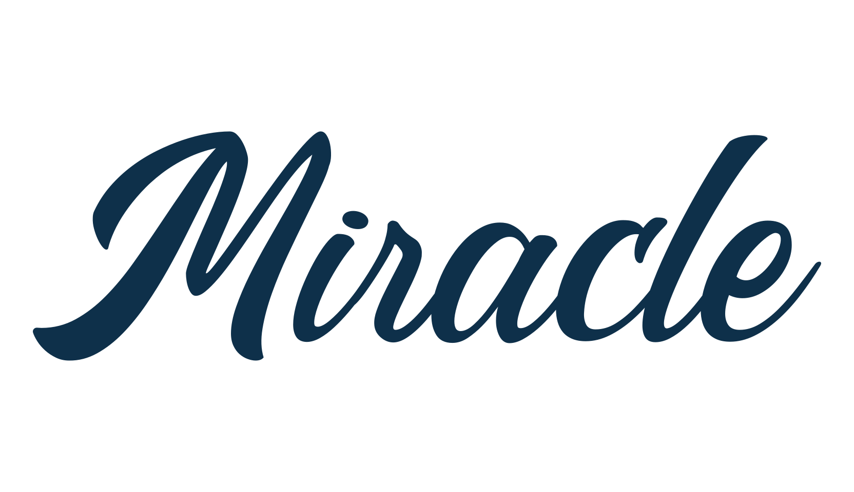 Miracle (miracle-3), calligraphy font preview