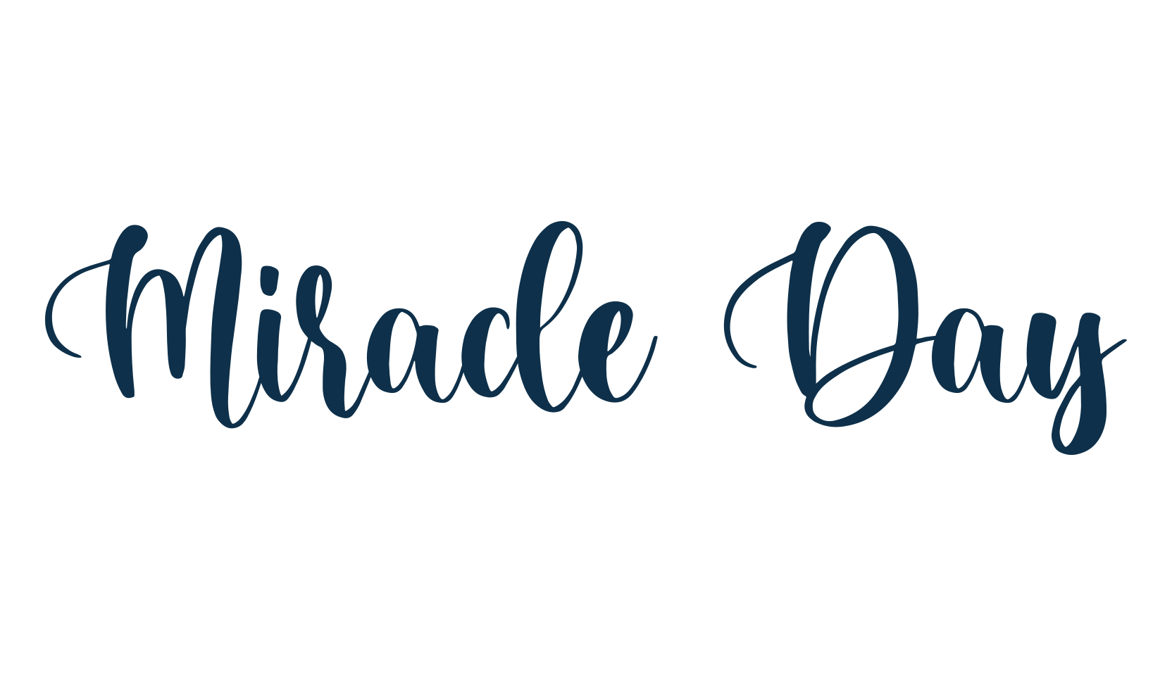 Miracle Day, calligraphy font preview