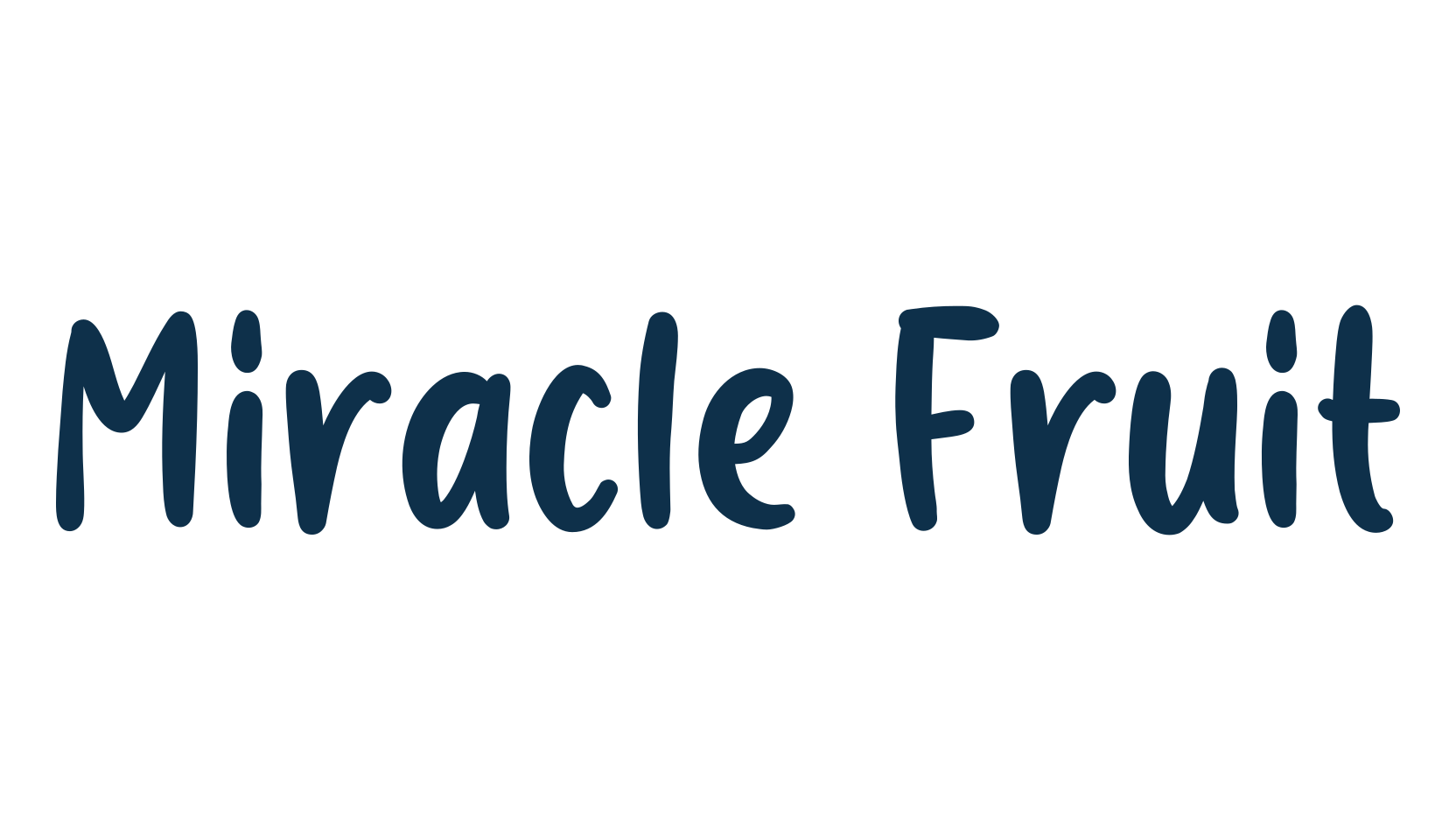 Miracle Fruit, handwriting font preview