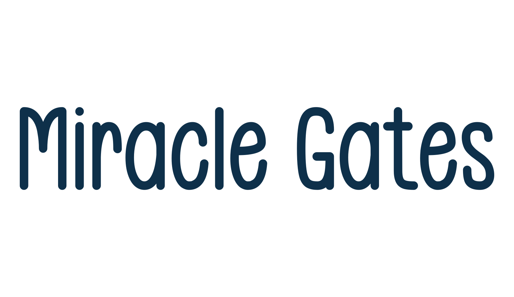Miracle Gates, handwriting font preview
