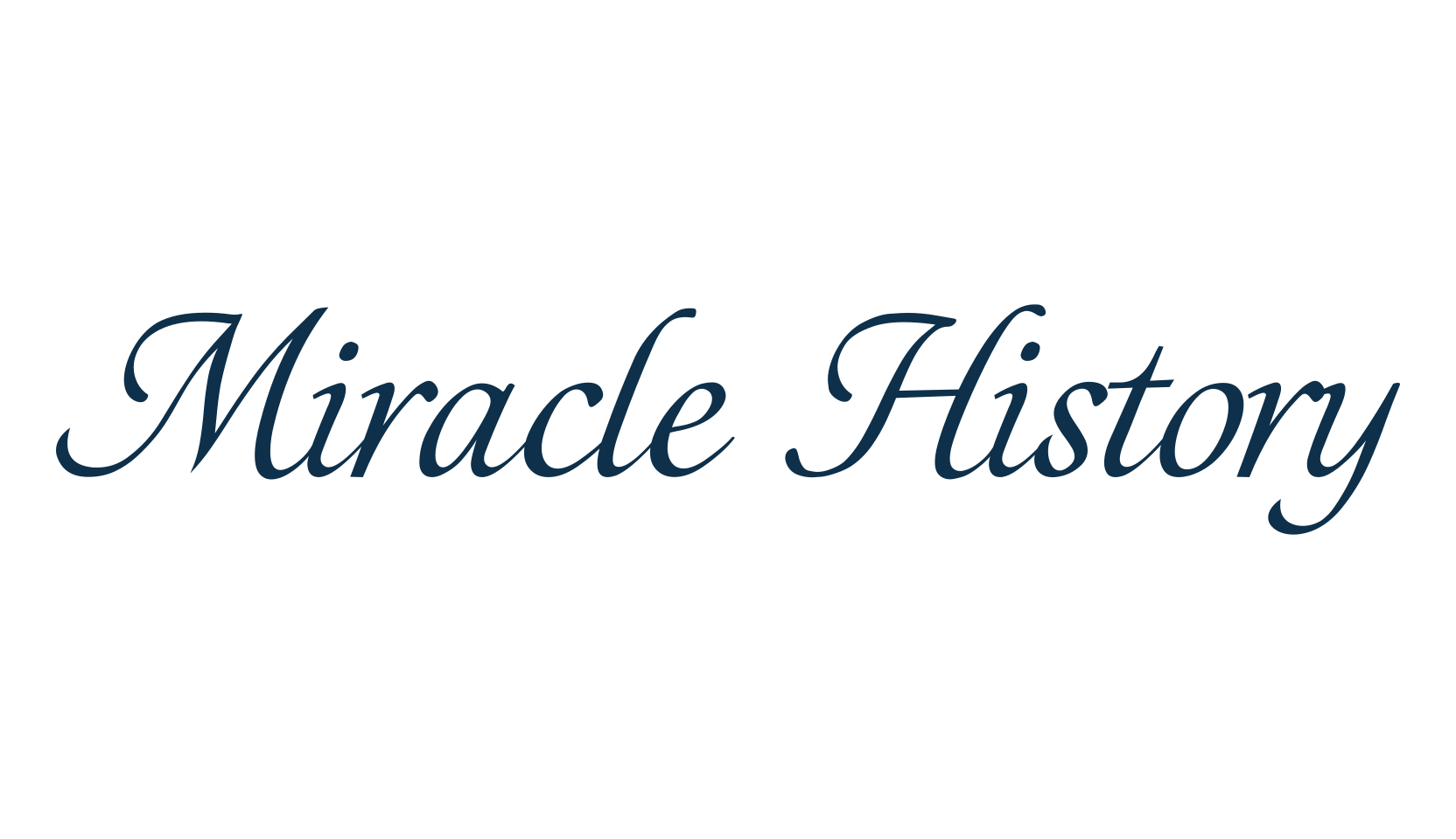 Miracle History, script calligraphy fancy decorative font preview
