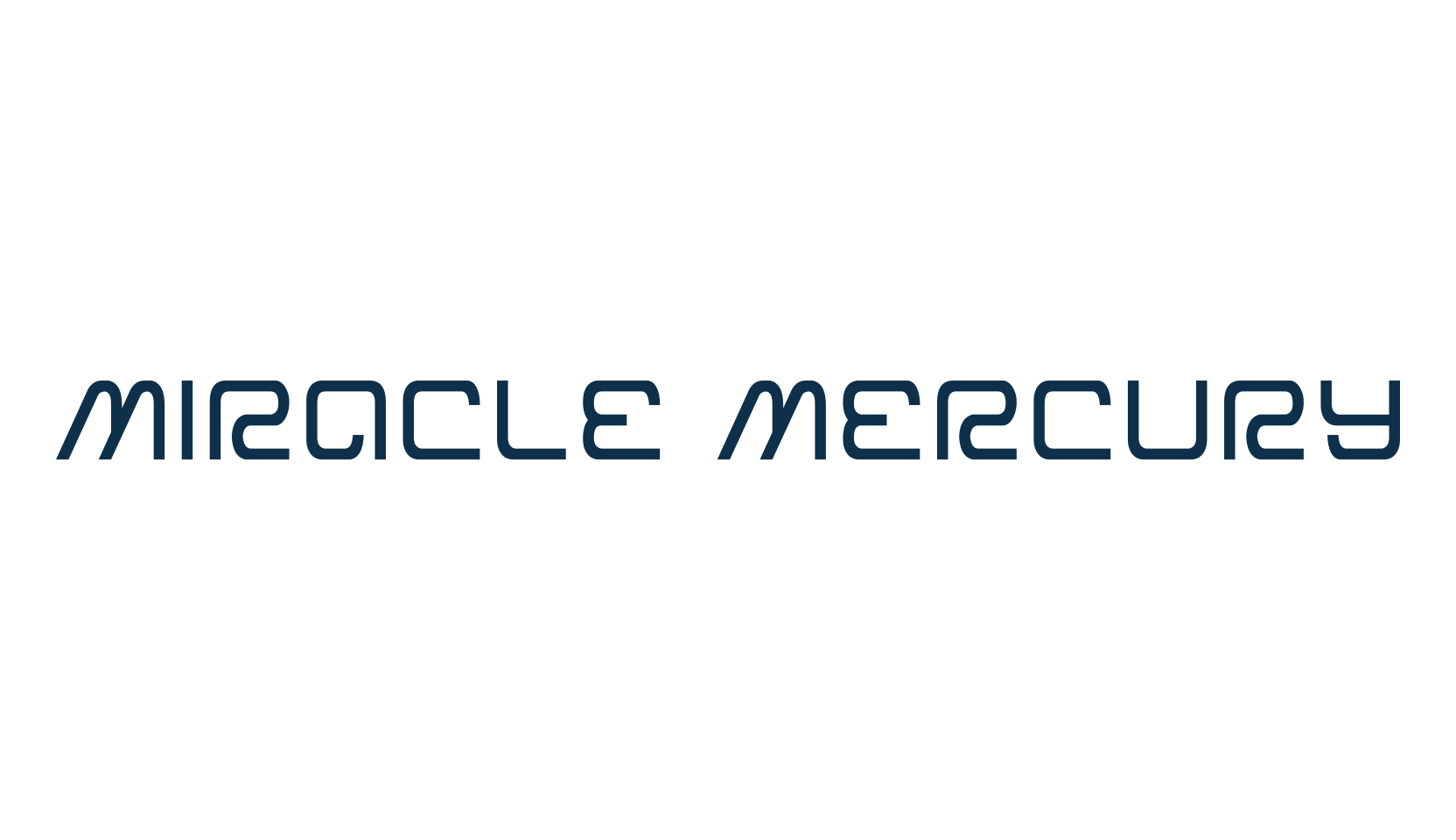 Miracle Mercury, sci-fi font preview