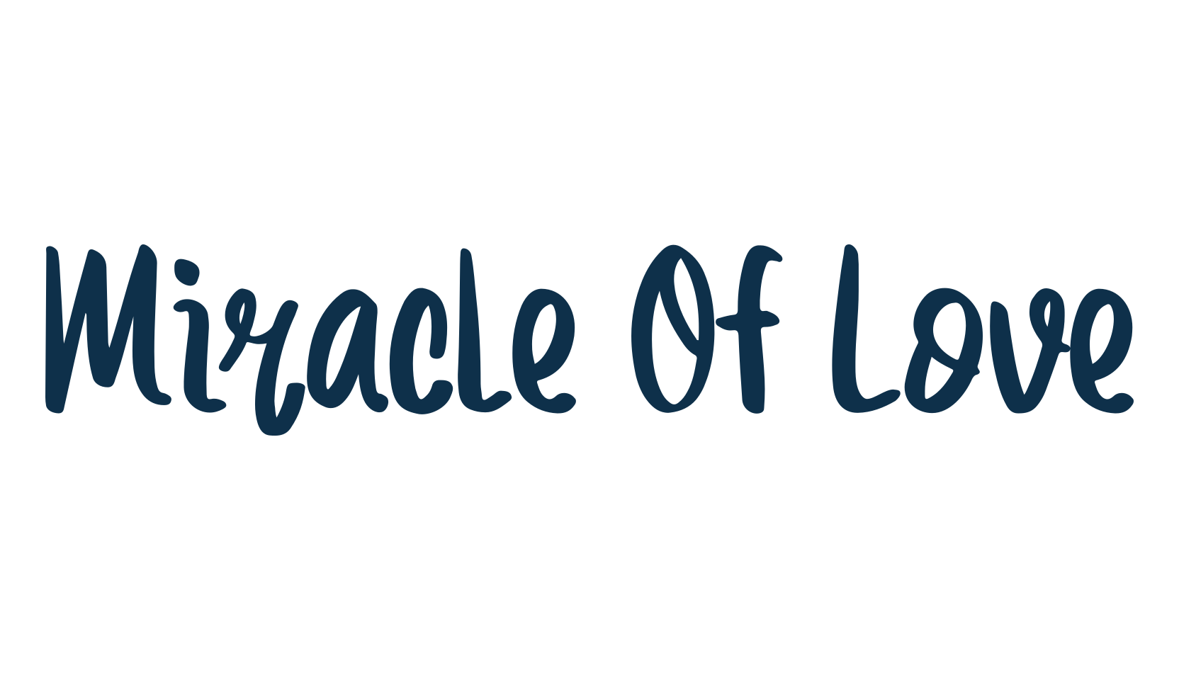 Miracle Of Love, handwriting font preview