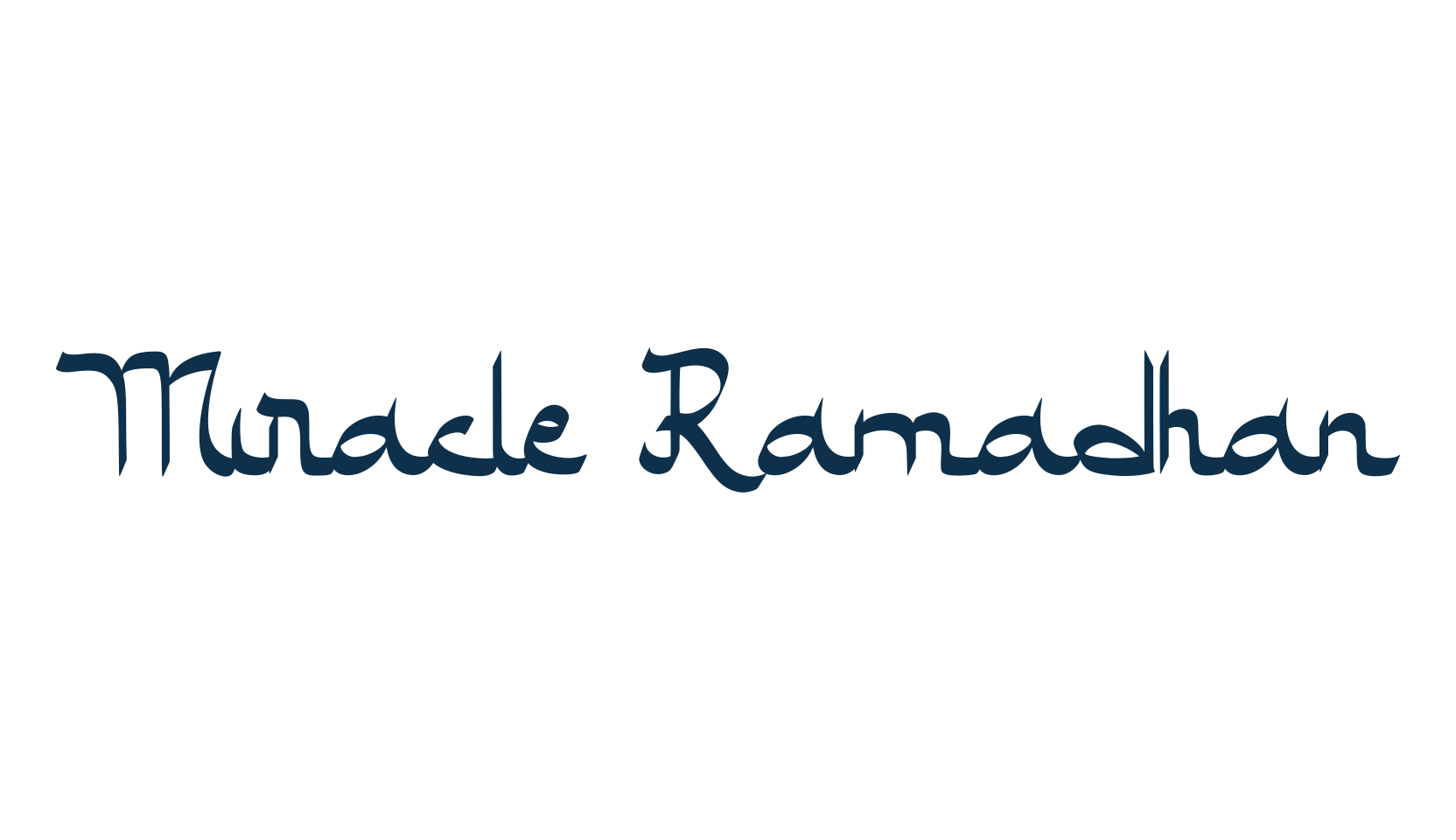 Miracle Ramadhan, foreign look arabic font preview