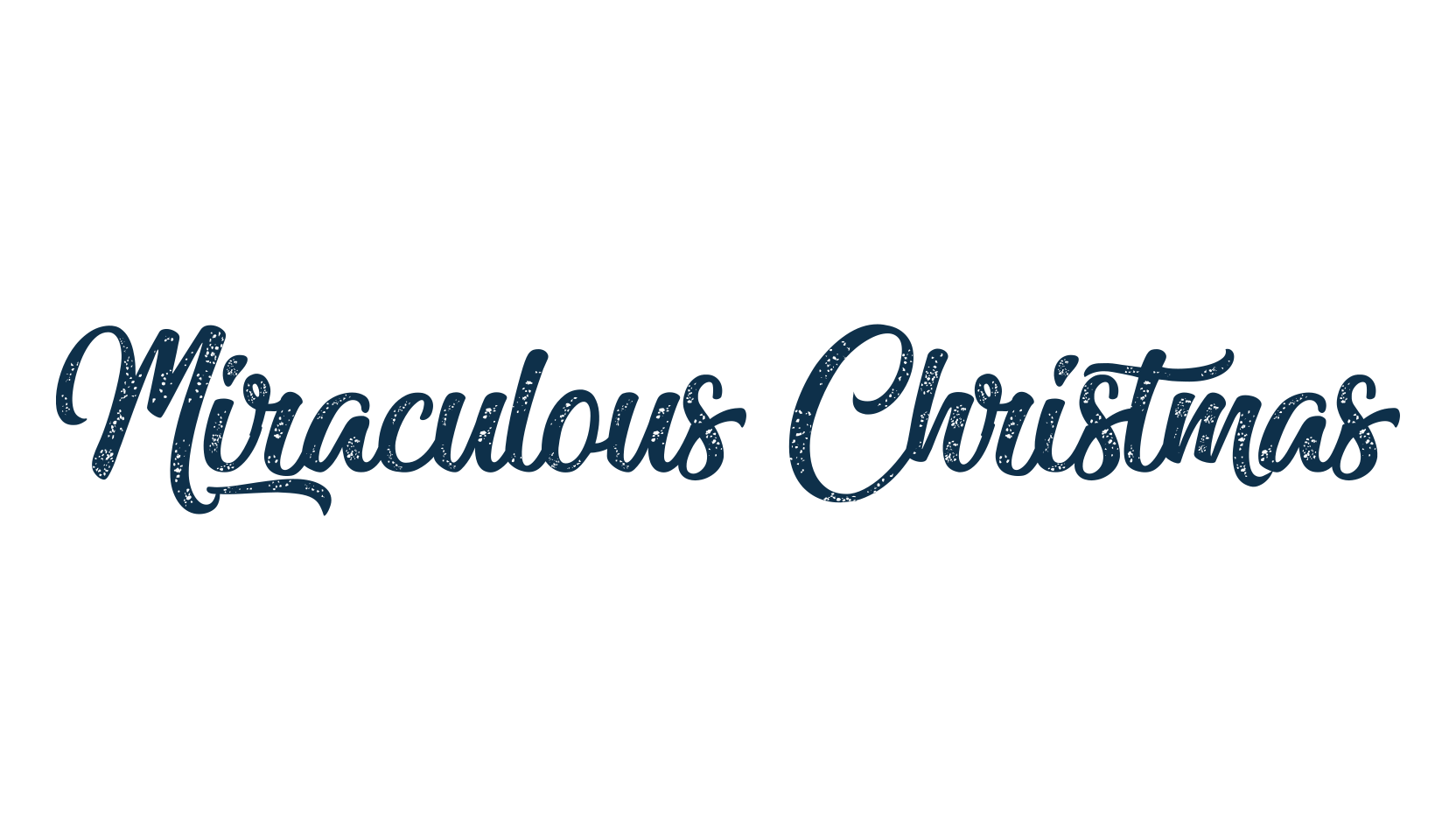 Miraculous Christmas, fancy decorative font preview