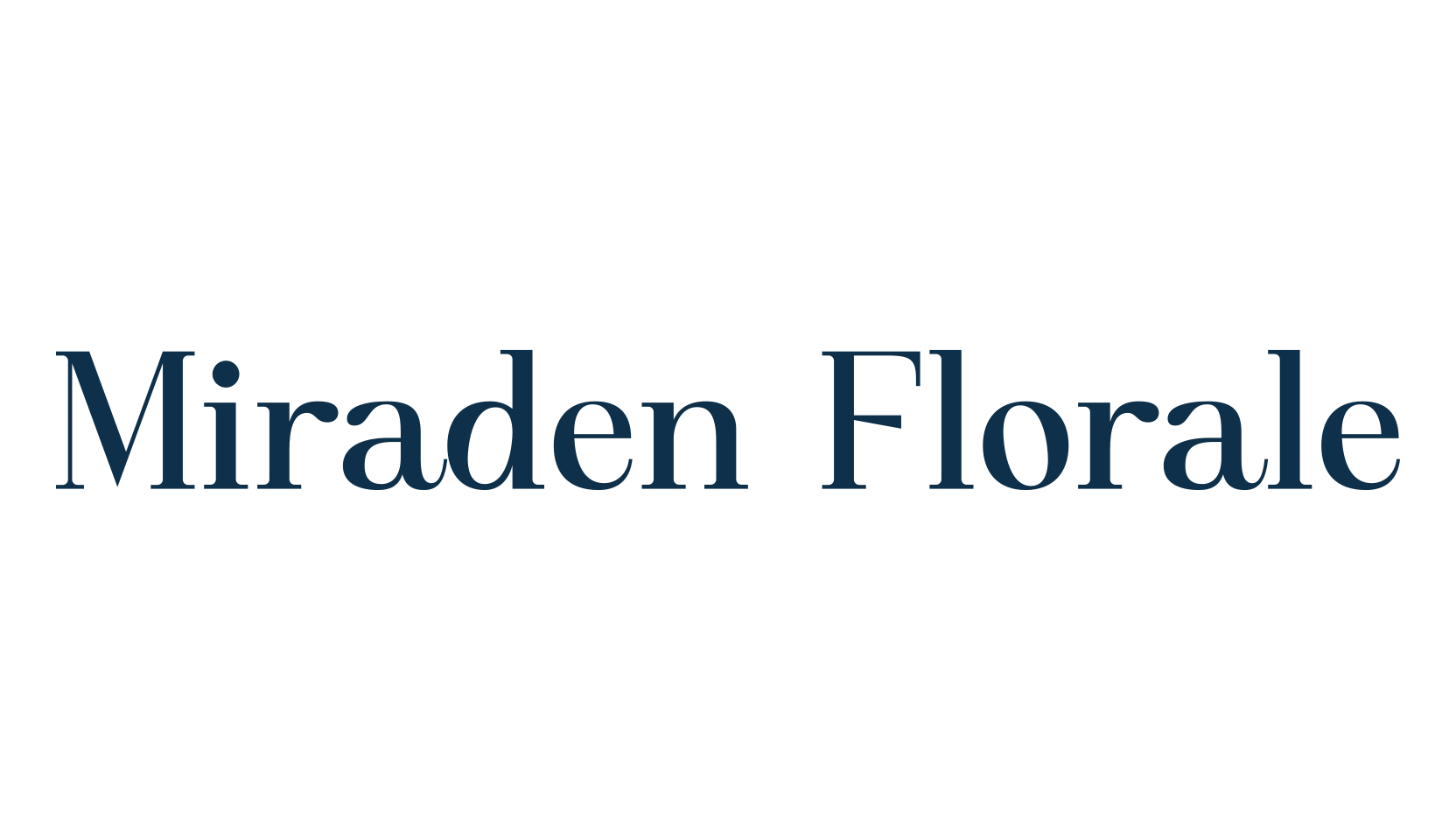 Miraden Florale, basic serif font preview