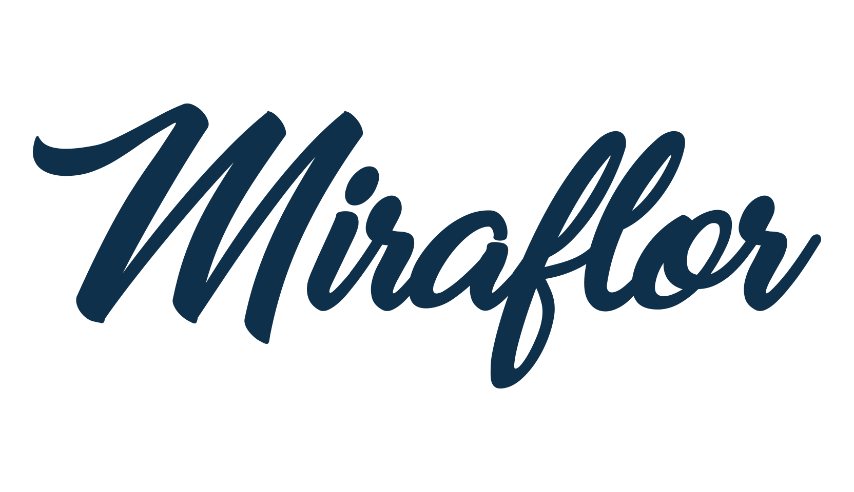 Miraflor, brush font preview