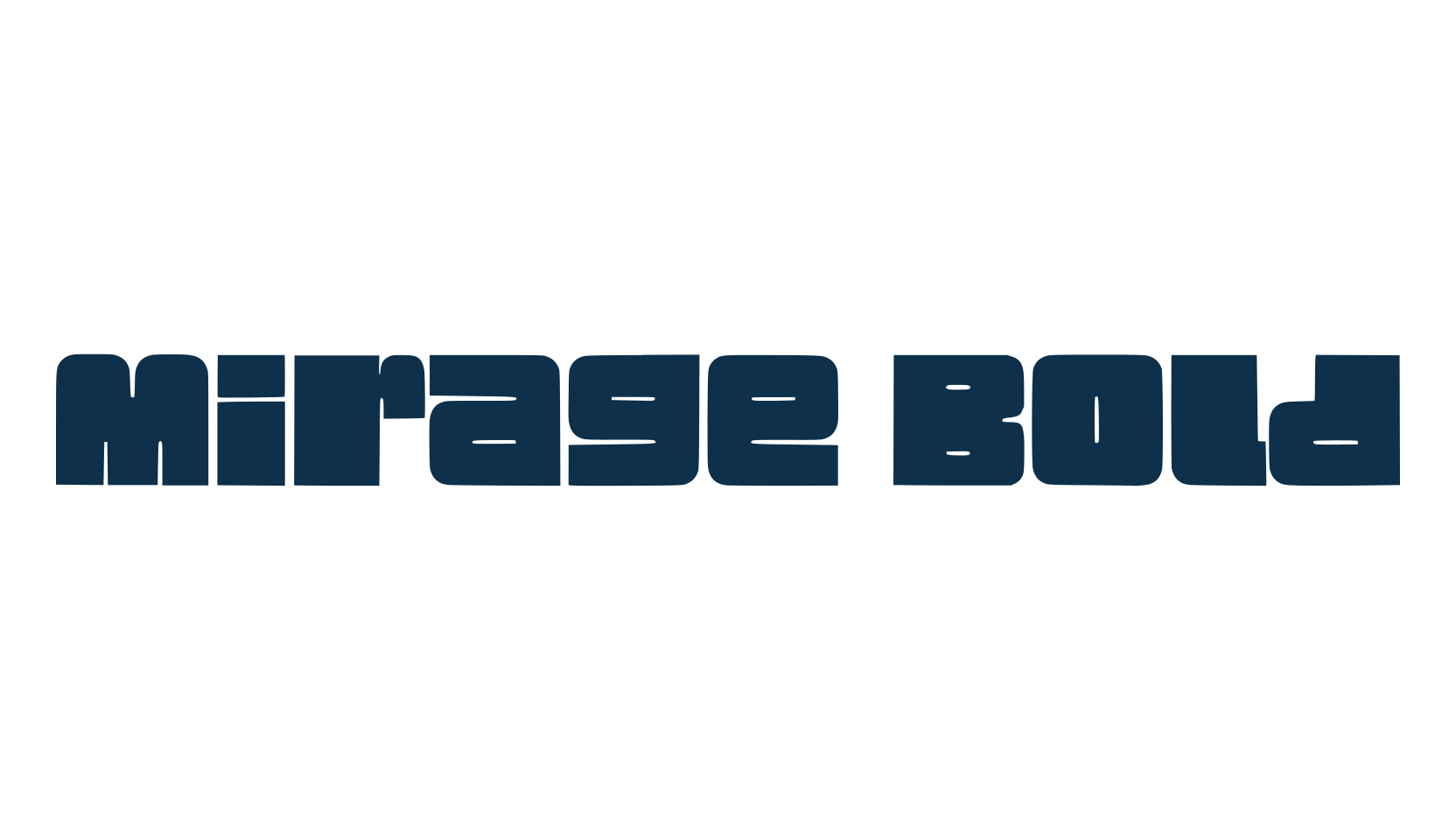 Mirage Bold, fancy various decorative font preview